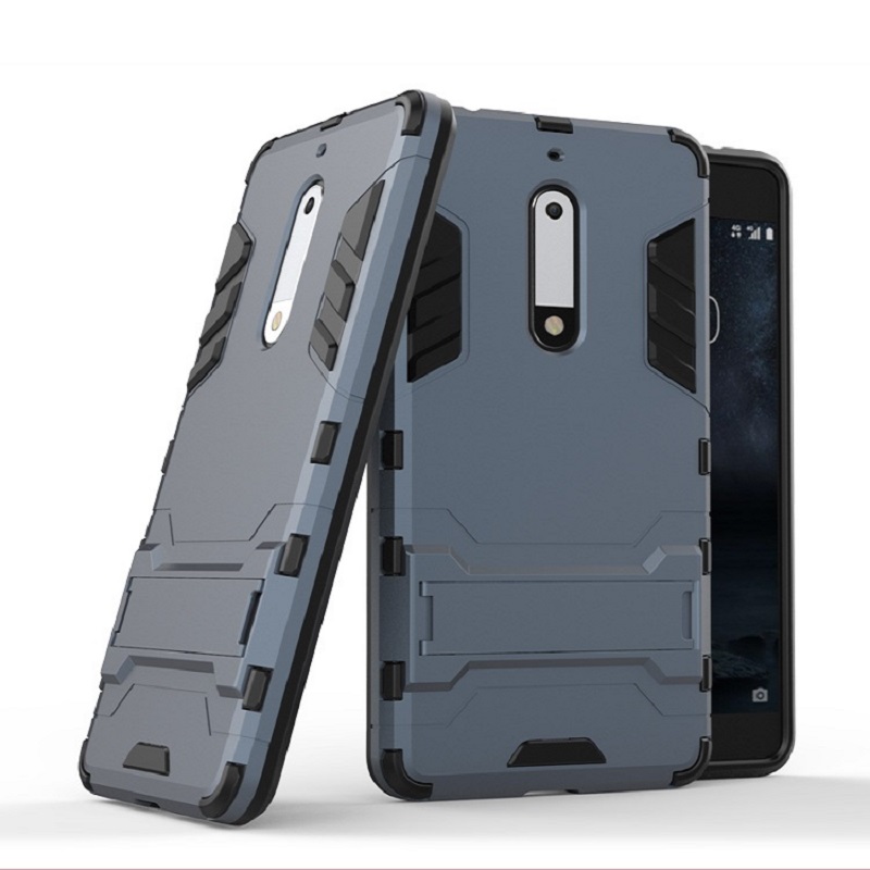 Funda Case + Cristal Nokia 5 Protector Uso Rudo Iron Bear