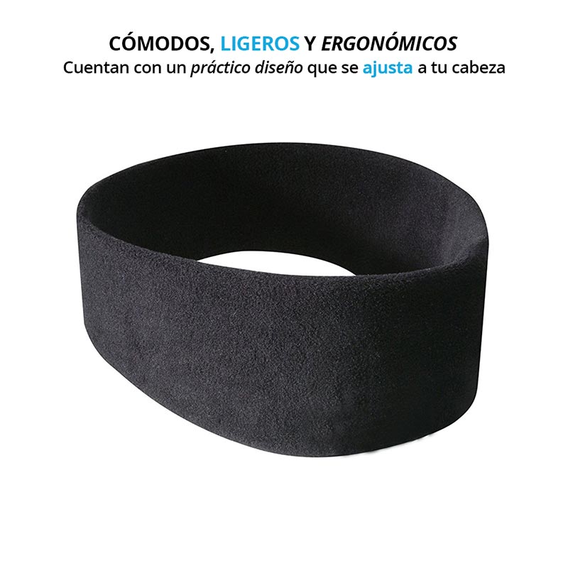  Headband de Tela con Audífonos Bluetooth Inalámbricos para Descanso