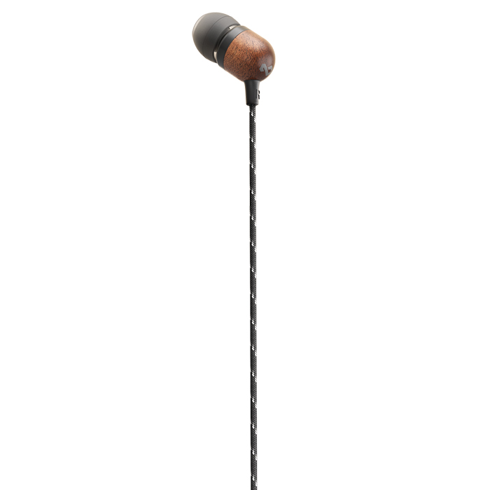 Audífonos con Micrófono integrado de Cable Trenzado Negro - Marley - Smile Jamaica
