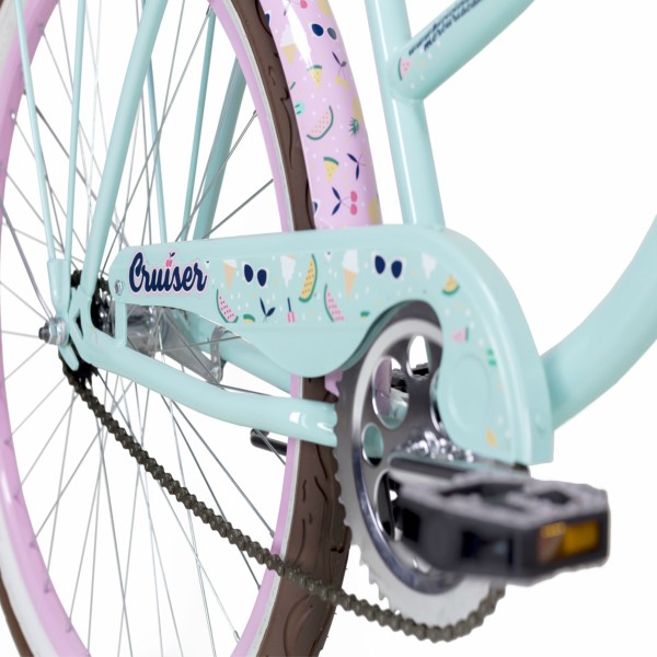 Bicicleta Vintage CRUISER Dim R26 Menta/ Rosa Nacarado