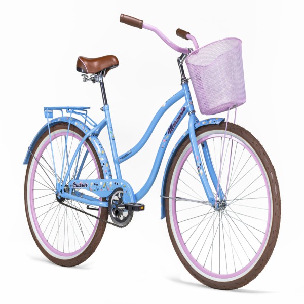 Bicicleta Vintage CRUISER Dim R26  Azul Claro/ Rosa Nacarado
