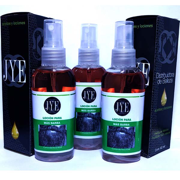 3 Lociones Jye M?s Barba Para Crecimiento 180 Ml Oferta Tiempo Limitado 2019