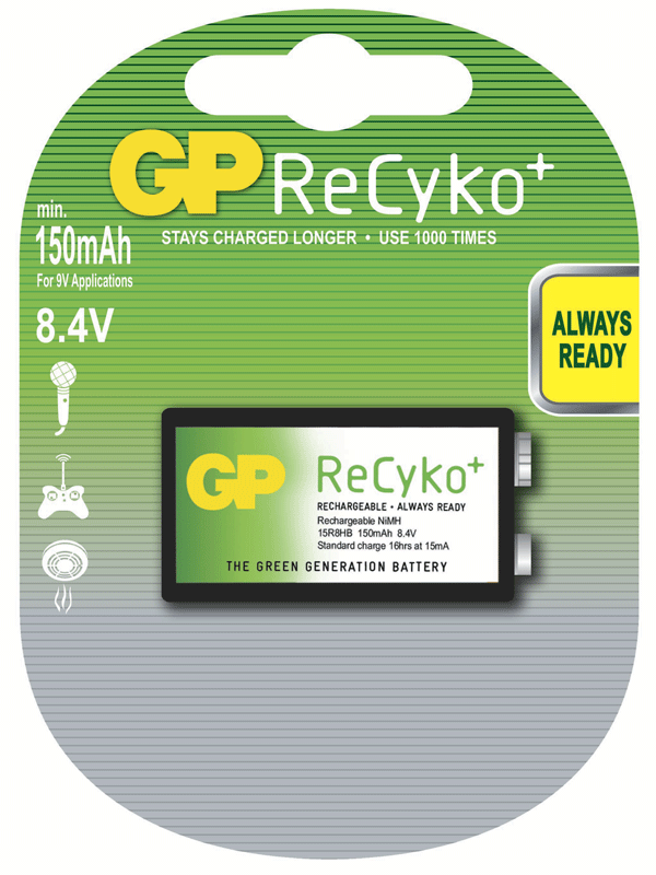 Pila GP Batteries Recargables  ReCyko 8.4 