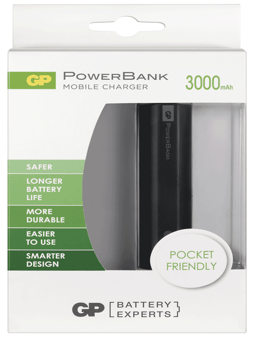 GP Batteries PowerBank 3000 mAh Negra
