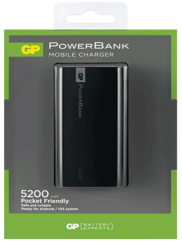 GP Batteries PowerBank Negra 5200 mAh