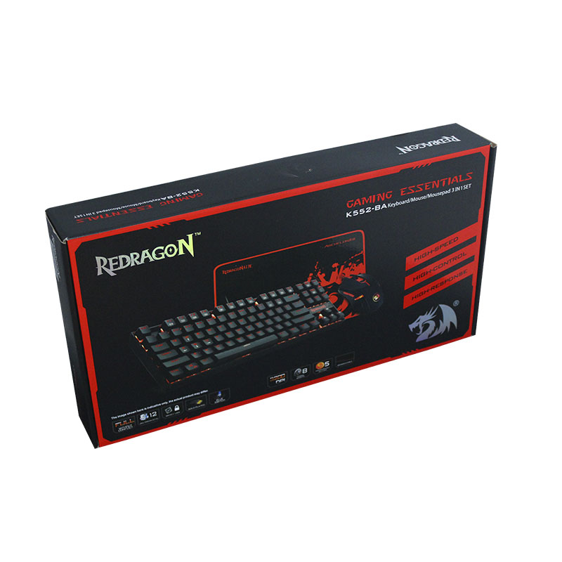 Redragon Kit Teclado Mouse Y Mousepad K552-BA