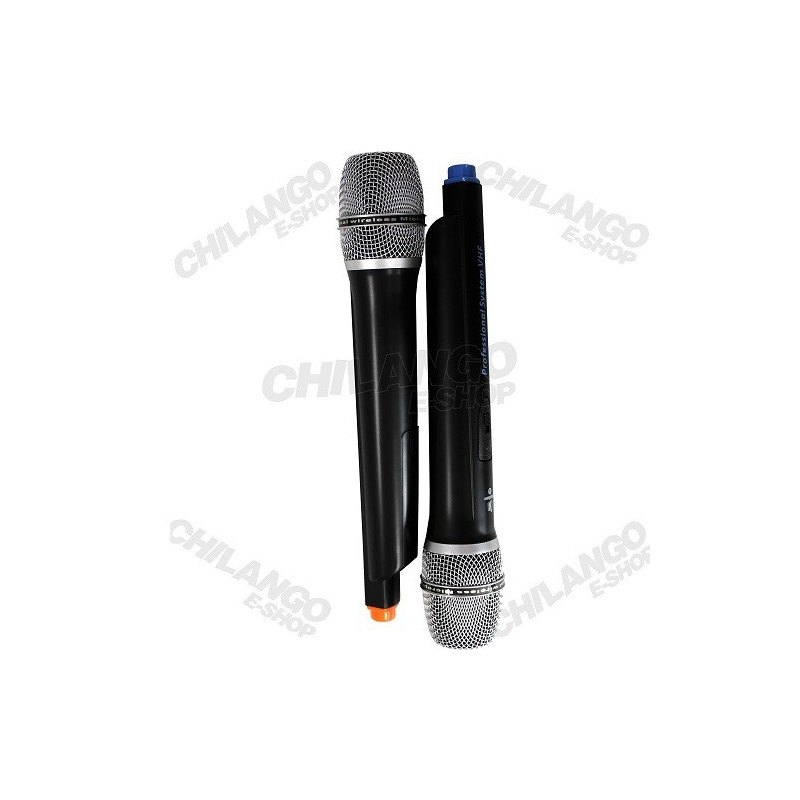 Par Microfonos Inalambricos Alta Calidad Cable Y Estuche Vhf 