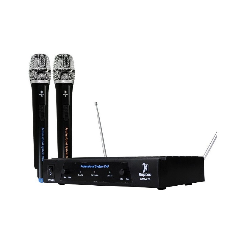 Par Microfonos Inalambricos Alta Calidad Cable Y Estuche Vhf 