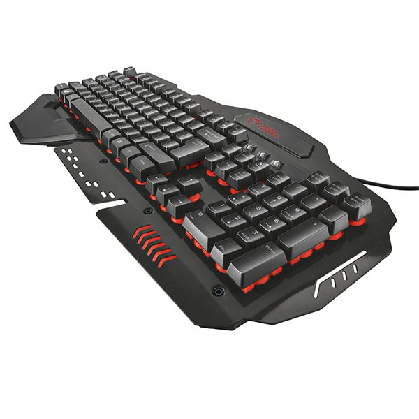 Gaming Keyboard - Teclado Gamer Modelo GXT 850 Metal - Negro - Trust