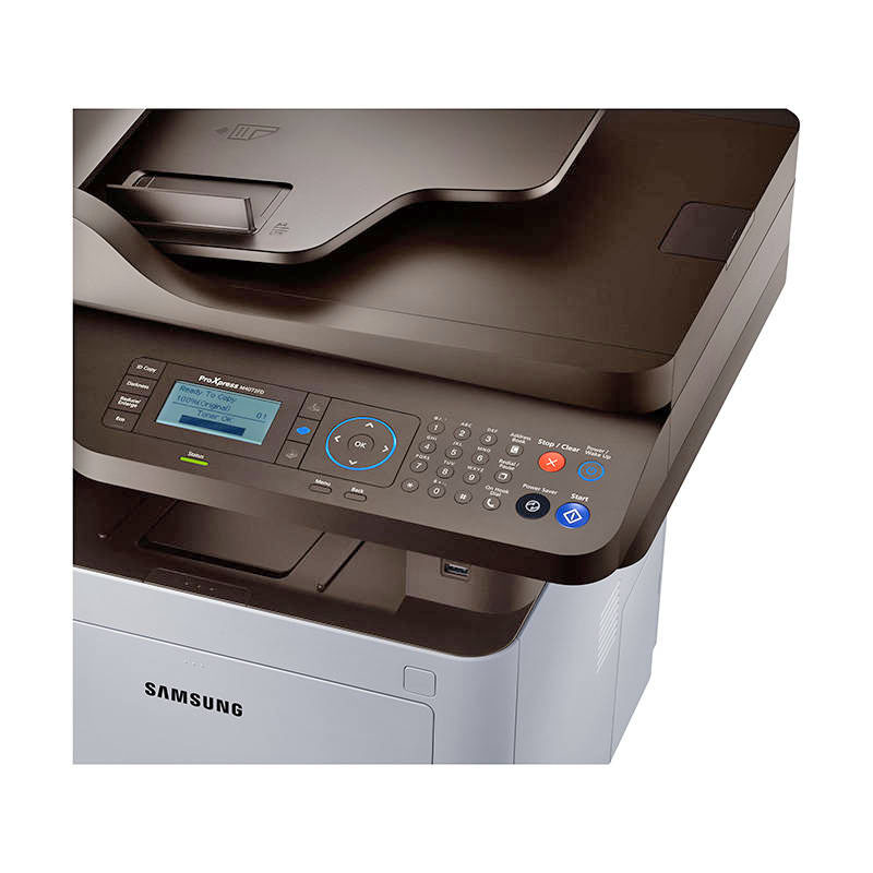 HP Samsung SL-M4072FD multifuncional láser B&N cristal oficio aplicaciones rojas gratis