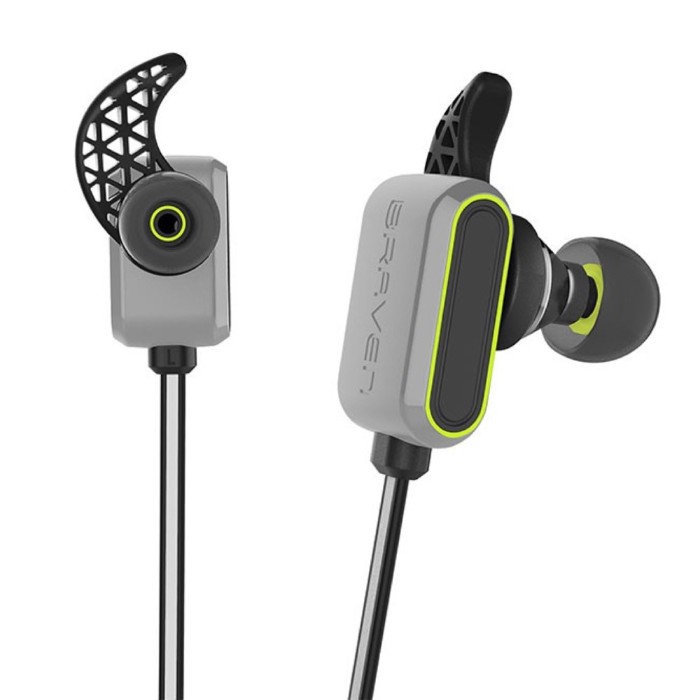 Audifonos Braven Flye Sport Reflect In Ear bluetooth Audifonos plata verde con 900mAh Power Bank