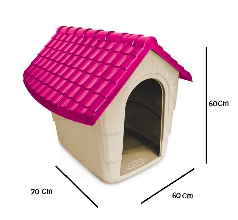 New House No. 3 Casa Para Perro Rosa