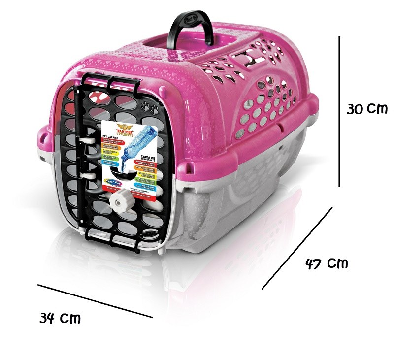 Transportadora Para Mascotas Panther Air No.2 Rosa