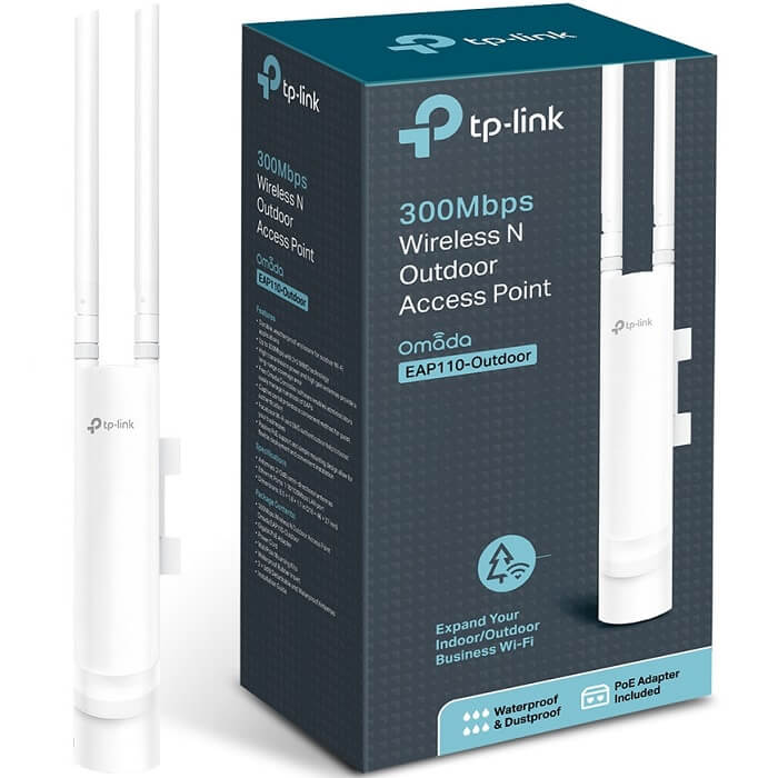 Access Point Tp-Link Eap110-Outdoor Omada 2.4 Ghz 300 Mbps Exteriores