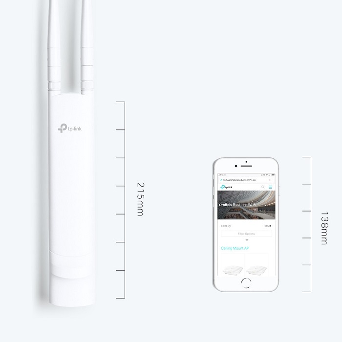 Access Poit Tp-Link EAP110-Outdoor Omada 2.4 GHz 300 Mbps Exteriores