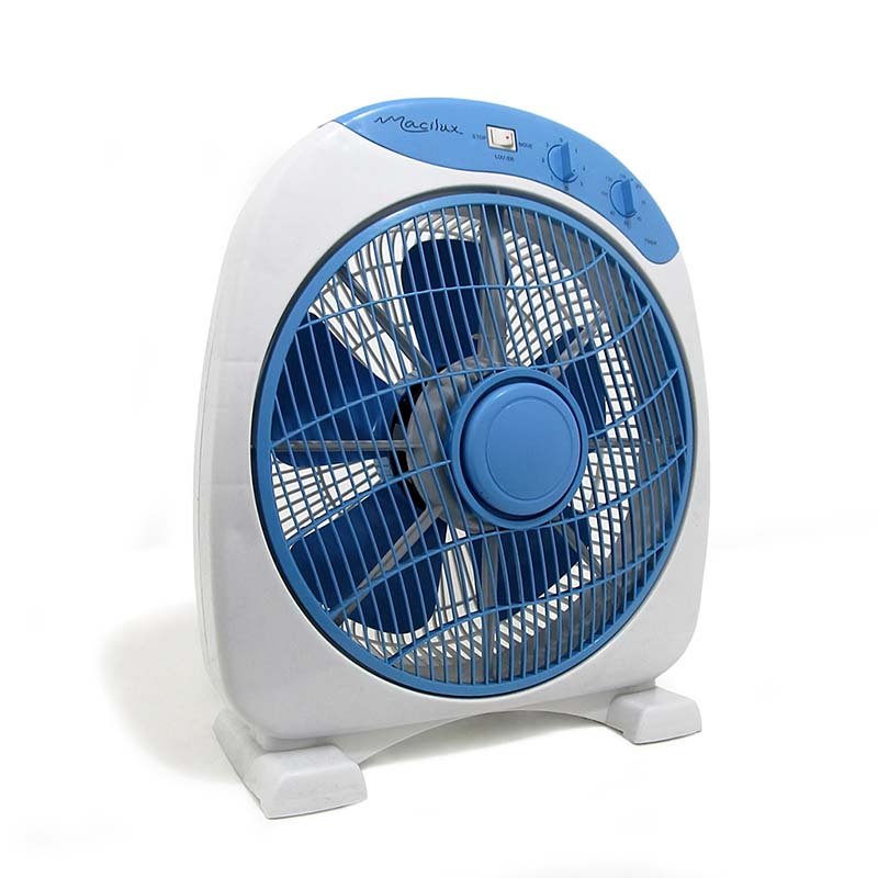 Ventilador de Piso Macilux 12''-Gris con Azul