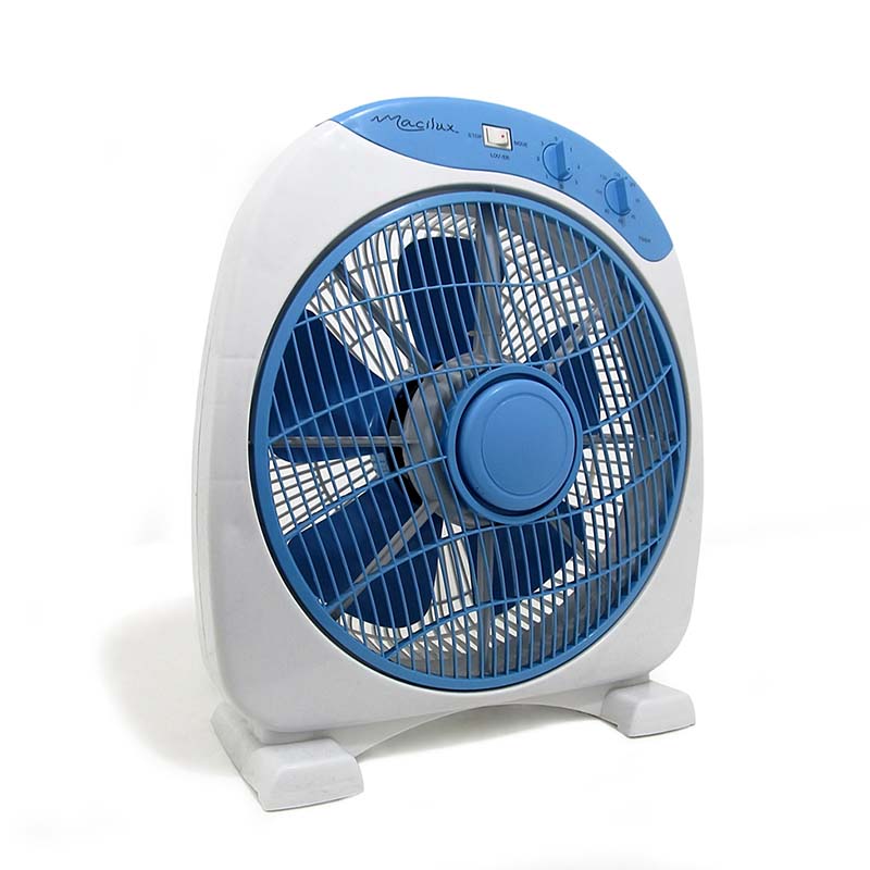 Ventilador de Piso Macilux 12''-Gris con Azul