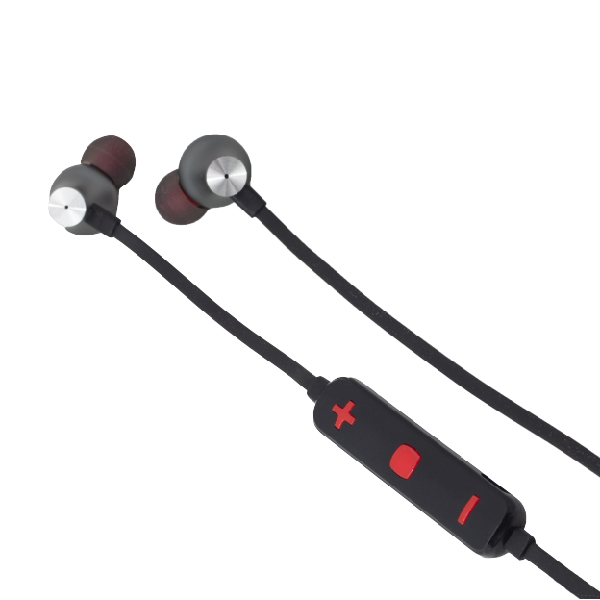 Audífono Bluetooth Deportivo Y Magnético Con Reconocimiento De Voz Volumen Cambio De Canciones Play Y Pausa Negro Sync Ray