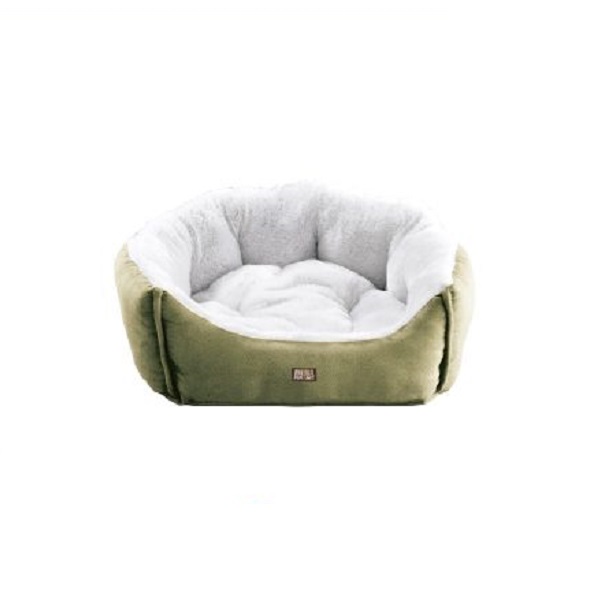 Pequeña Cama De Mascota Suede Verde Claro