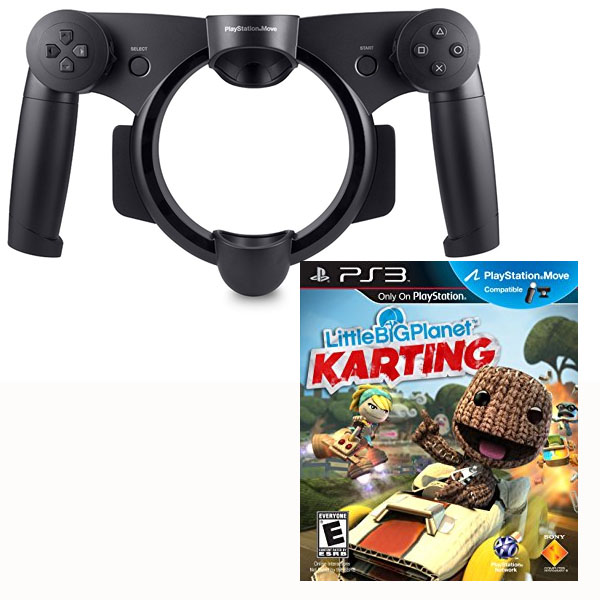 PlayStation Move Racing Wheel (volante para control Move) con juego LittleBigPlanet Karting