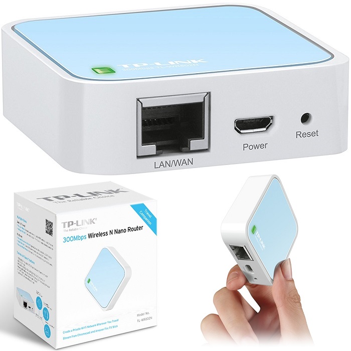 Router Mini Nano Tp-Link TL-WR802N 300 Mbps