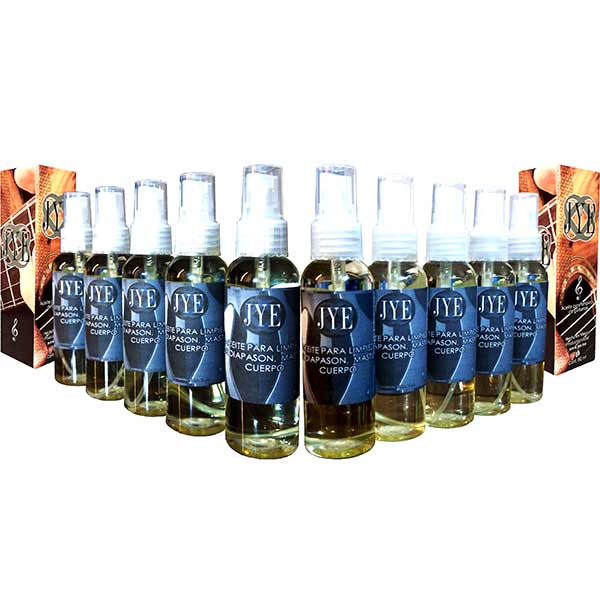 10 Frascos de Aceite JYE Limpiador Para Guitarra Diapasón Cuerpo Madera