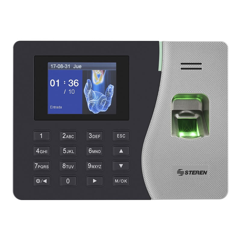 Reloj checador de huella digital por red