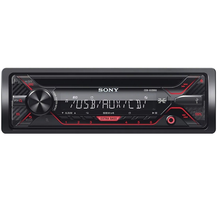 Autoestereo Sony CD MP3 USB 55 Watts EXTRA BASS CDX-G1200U