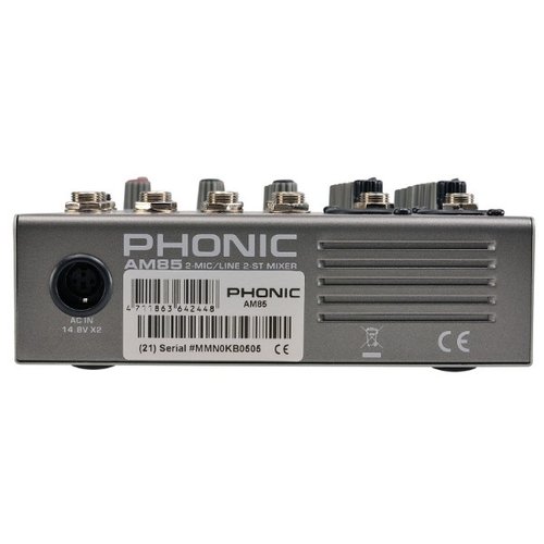 Mezcladora pasiva analoga 2 canales AM85 Phonic