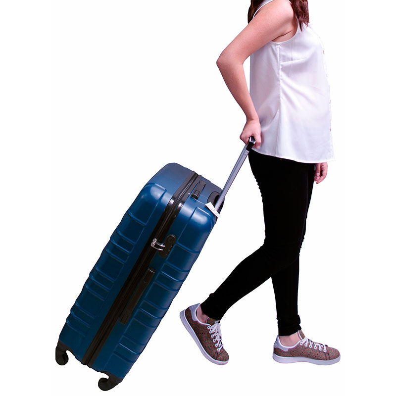 Maleta Rigida Set 4 Maletas de Viaje 4 Ruedas Azul 16" 20" 24" 28"