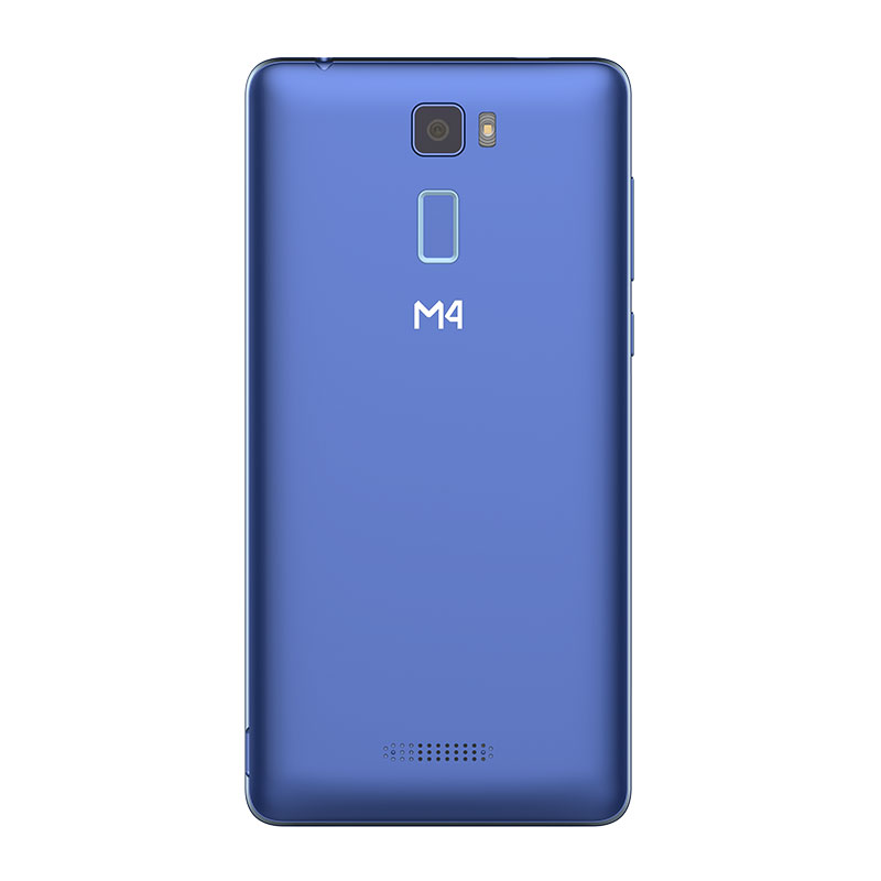 Celular M4TEL LTE SS4457-R M4 EVER Color AZUL Telcel más Interactive Smart Cover y audífonos.