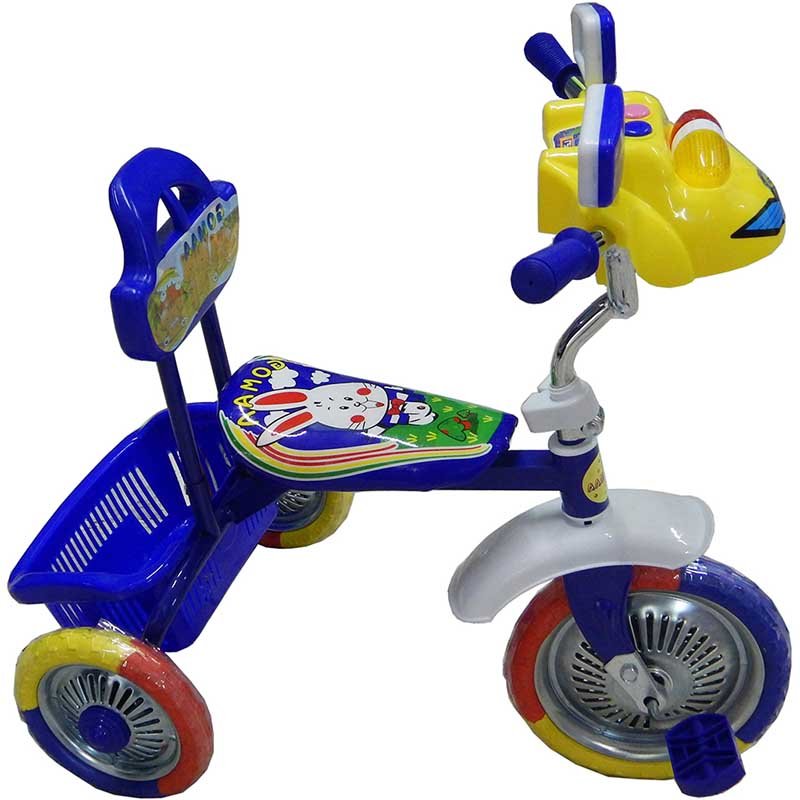 Triciclo Con Canasta - Azul