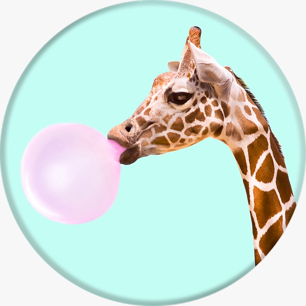Popsockets Soportes Para Smartphones y Tablets Mod Bubblegum Giraffe 