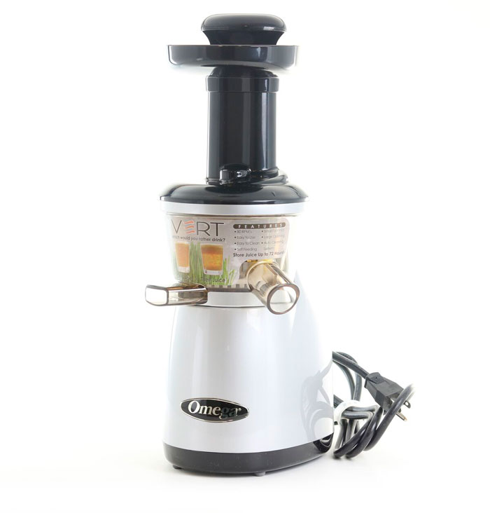 Extractor De Jugos Vertical Prensa Fría Domestico Plata Omega Vrt350