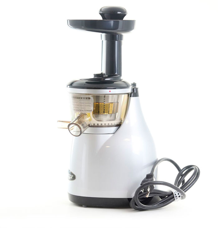 Extractor De Jugos Vertical Prensa Fría Domestico Plata Omega Vrt350