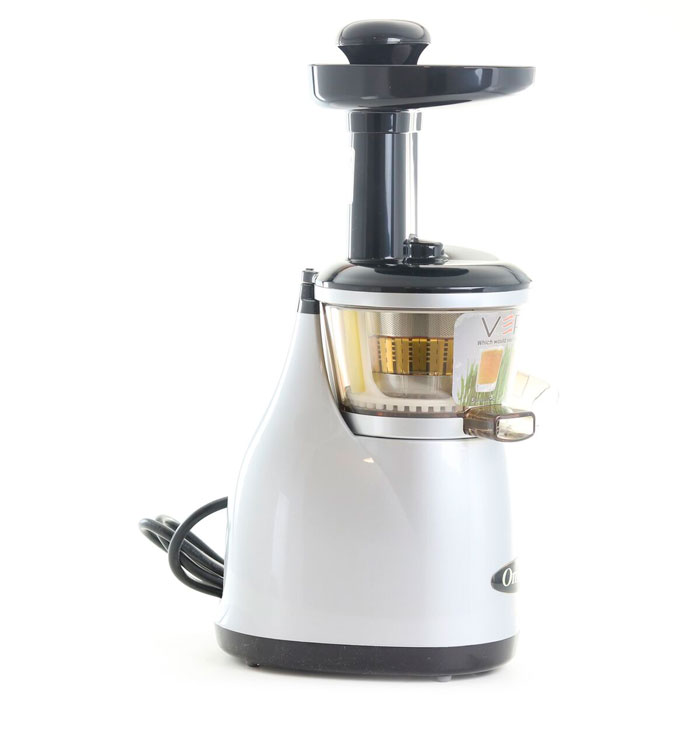 Extractor De Jugos Vertical Prensa Fría Domestico Plata Omega Vrt350