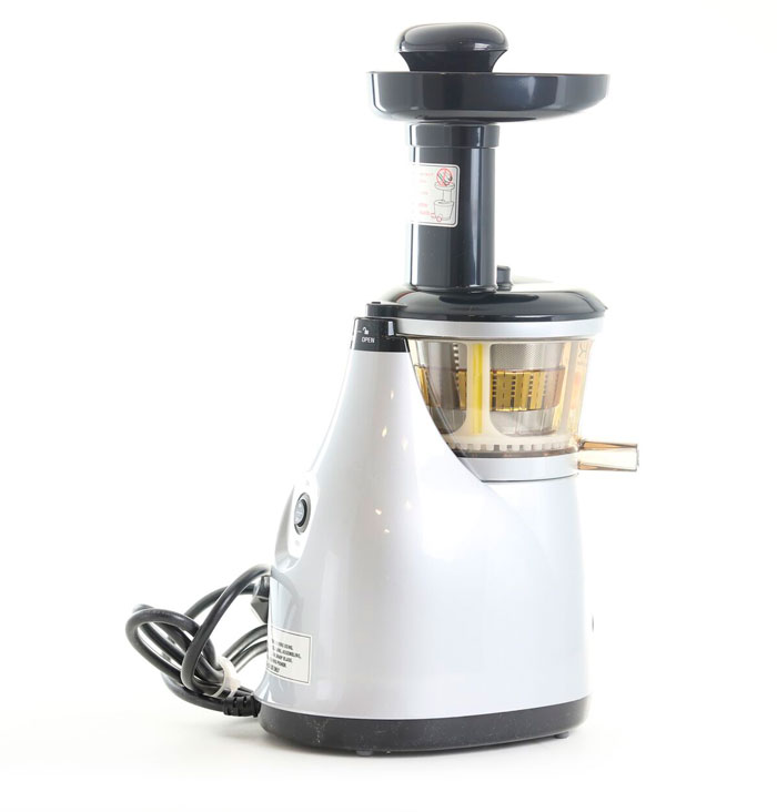 Extractor De Jugos Vertical Prensa Fría Domestico Plata Omega Vrt350