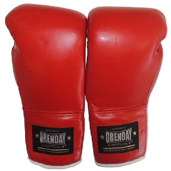 Guante Box Piel 12 Rojo