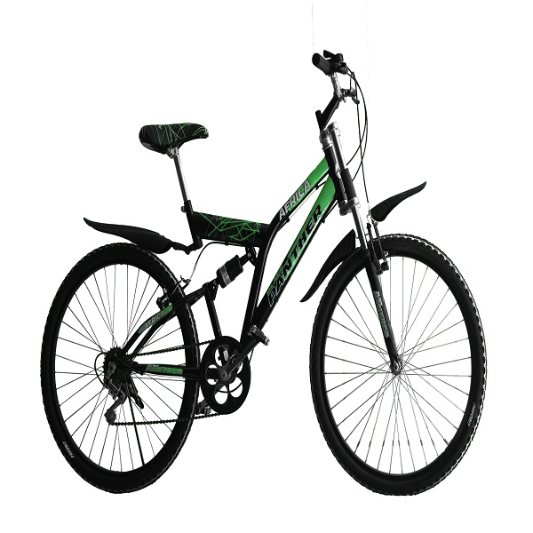 Bicicleta Montaña Africa R26 Doble Suspensión 18 Velocidades-Verde