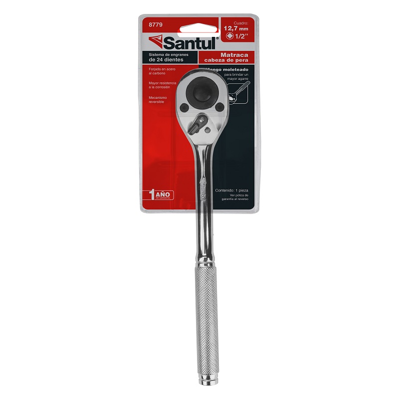 Matraca 1/2" con Cabeza de Pera Santul 8779