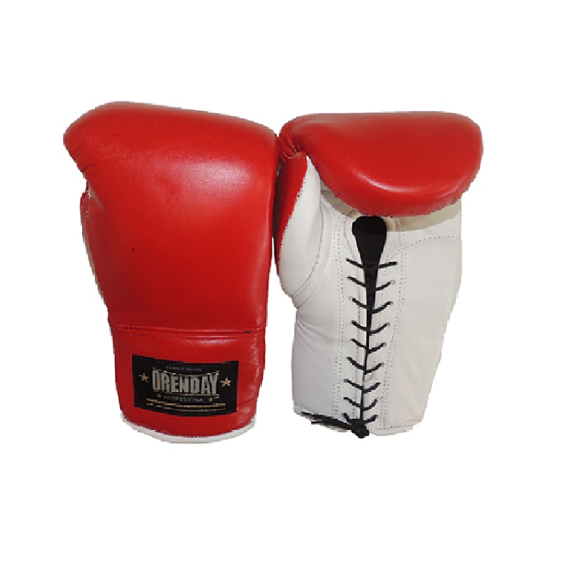 GUANTE BOX PIEL 12 ROJO