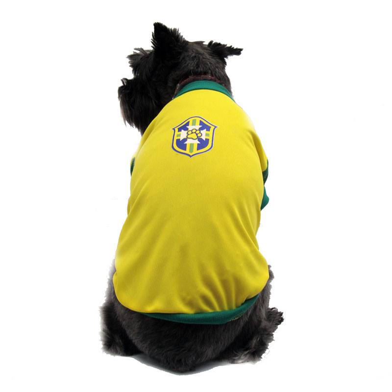 Playera Deportiva de Brasil para perros, Jersey Mundial