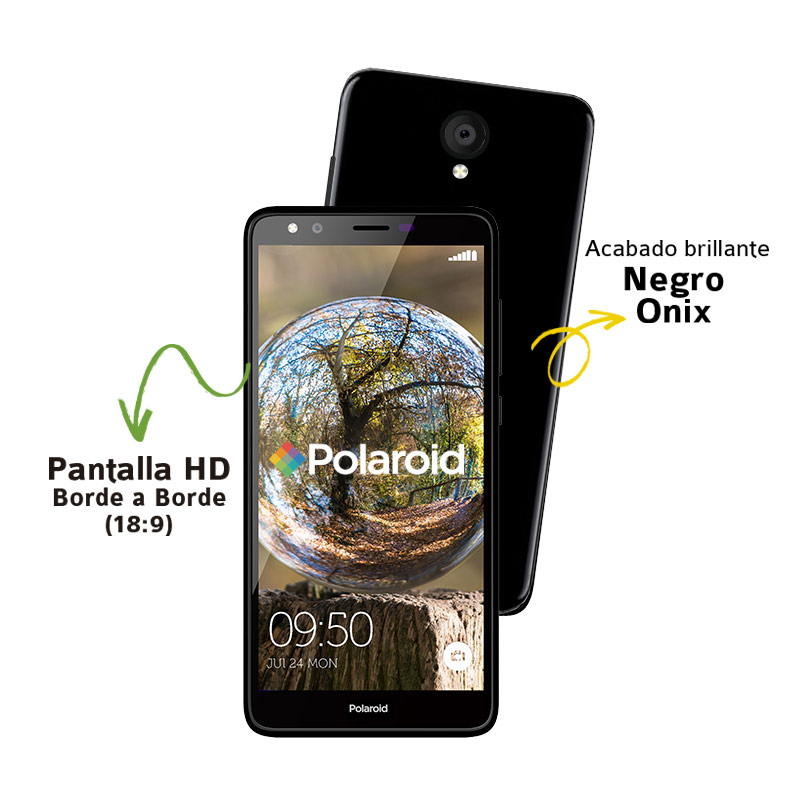 Celular POLAROID LTE PSPCM20A0 COSMO M2 Color NEGRO Telcel m?s barra de sonido de regalo