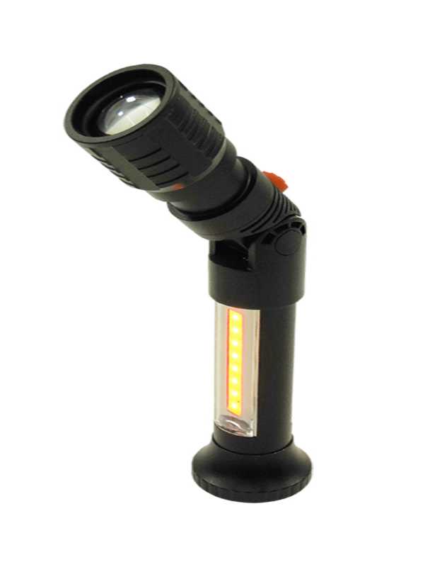 Lampara Emergencia Linterna Led Cree Iman Afocable Zoom Obi 