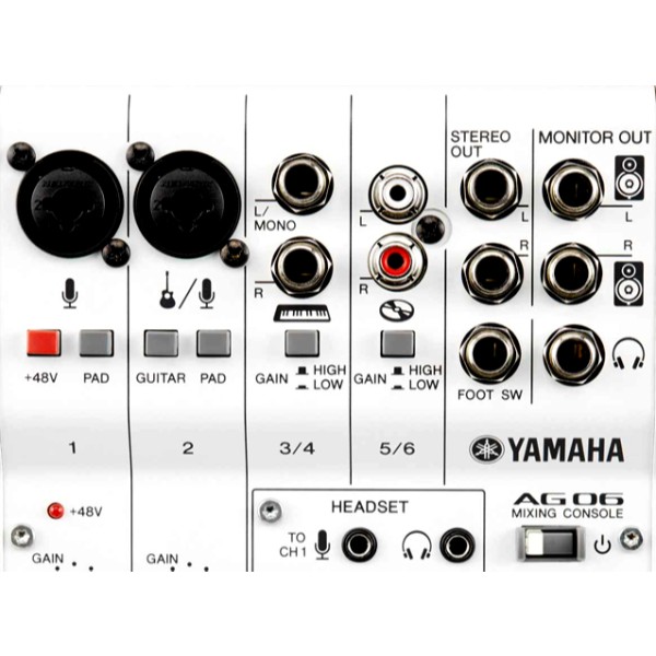 Mezcladora multiusos 6 canales AG06 Yamaha