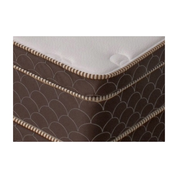 Colchon Lugano Matrimonial Cafe y Blanco - Kessa