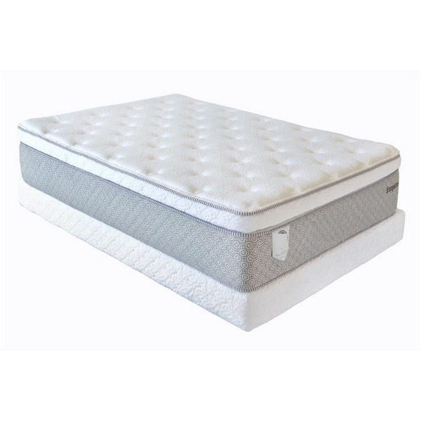 Colchon Empire Queen Size Blanco y Gris - Kessa