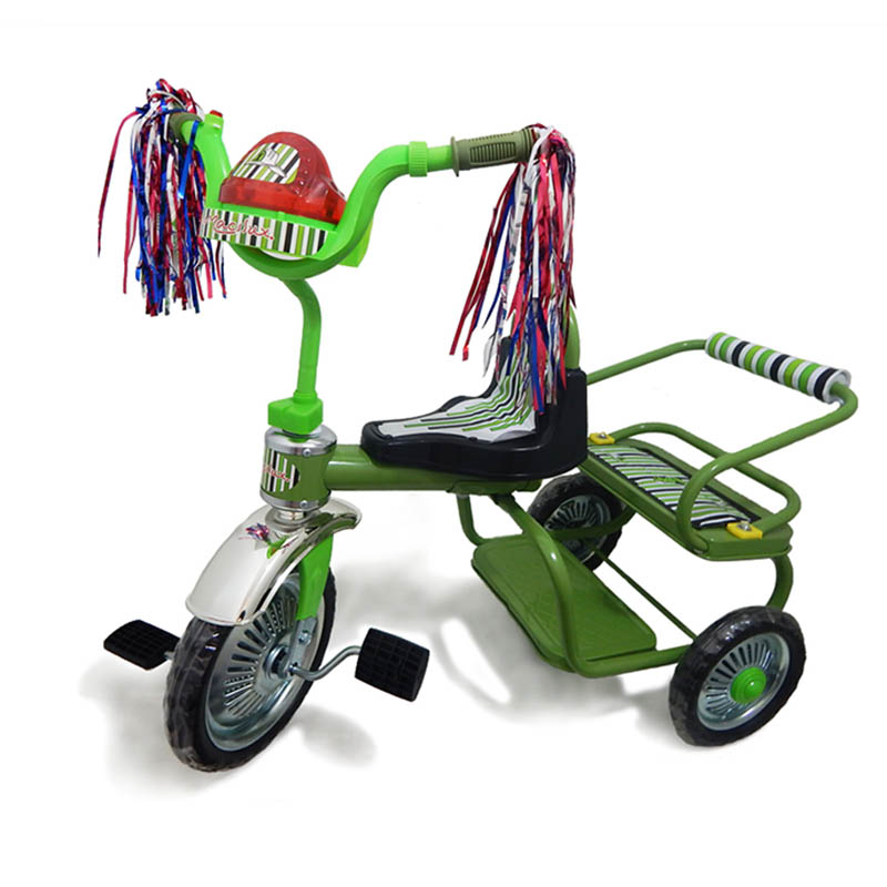 Triciclo Doble De Metal Verde MLT6001-11