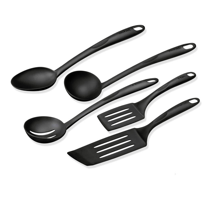 Set De Utensilios T-Fal Bienvenue 5 Piezas - Negro