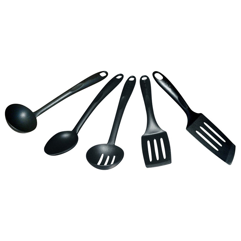 Set De Utensilios T-Fal Bienvenue 5 Piezas - Negro